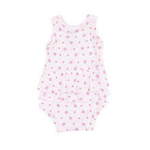 Load image into Gallery viewer, Strawberry Swiss Ruffle Bubble Romper
