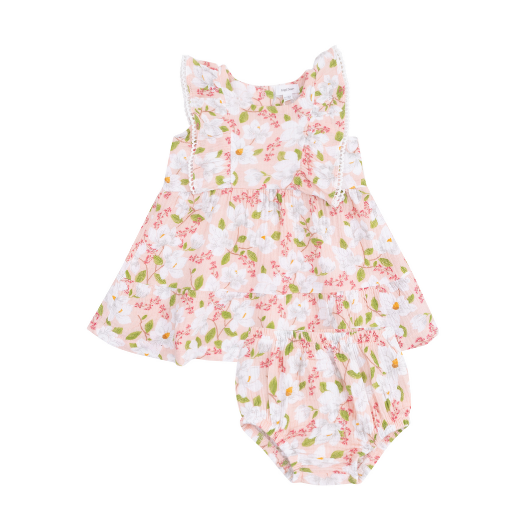 Magnolias Picot Trim Edged Dress