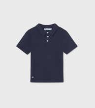 Load image into Gallery viewer, Navy Knit Lightweight Polo
