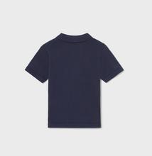 Load image into Gallery viewer, Navy Knit Lightweight Polo
