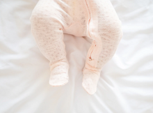Load image into Gallery viewer, Cotton Candy Pointelle 2-Way Zip Footie

