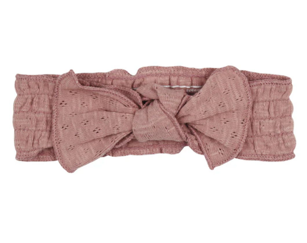 Taffy Pointelle Smocked Headband