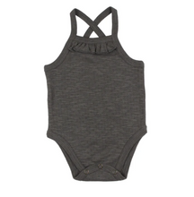 Load image into Gallery viewer, Feather Pointelle Criss-Cross Bodysuit
