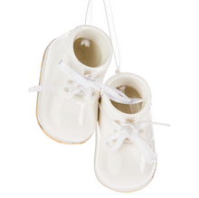 Load image into Gallery viewer, Cream Baby Booties Ornament
