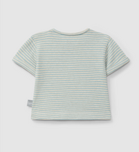 Load image into Gallery viewer, Blue Stripe Short Sleeve Tee
