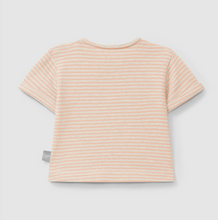 Load image into Gallery viewer, Peach Stripe Short Sleeve Tee

