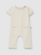 Load image into Gallery viewer, Natural Stripe Cozy Jumpsuit
