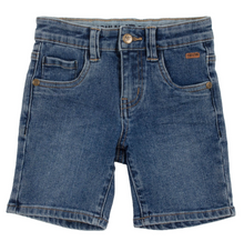 Load image into Gallery viewer, Medium Wash Denim Bermuda Shorts
