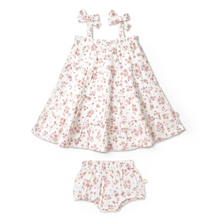 Load image into Gallery viewer, Petit Floral Organic Cotton Tiered Dress
