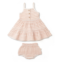 Load image into Gallery viewer, Dash Organic Cotton Buttoned Tiered Dress
