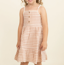 Load image into Gallery viewer, Dash Organic Cotton Buttoned Tiered Dress
