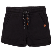 Load image into Gallery viewer, Black Terry Bermuda Shorts
