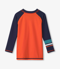 Load image into Gallery viewer, Orange/Navy Color Block Rashguard
