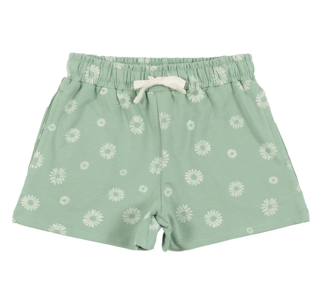 Sage Flower Shorts