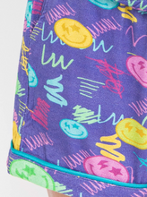 Load image into Gallery viewer, Purple Smiley Face 2pc PJ Set
