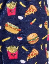 Load image into Gallery viewer, Burger &amp; Fries Plush Pajama Pants
