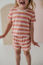 Load image into Gallery viewer, Tropical Stripe Shorts Set
