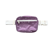 Load image into Gallery viewer, Mini Stars Purple Mini Belt Bag
