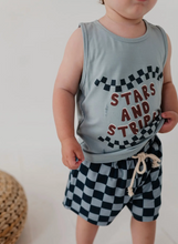 Load image into Gallery viewer, Navy Check Everyday Shorts
