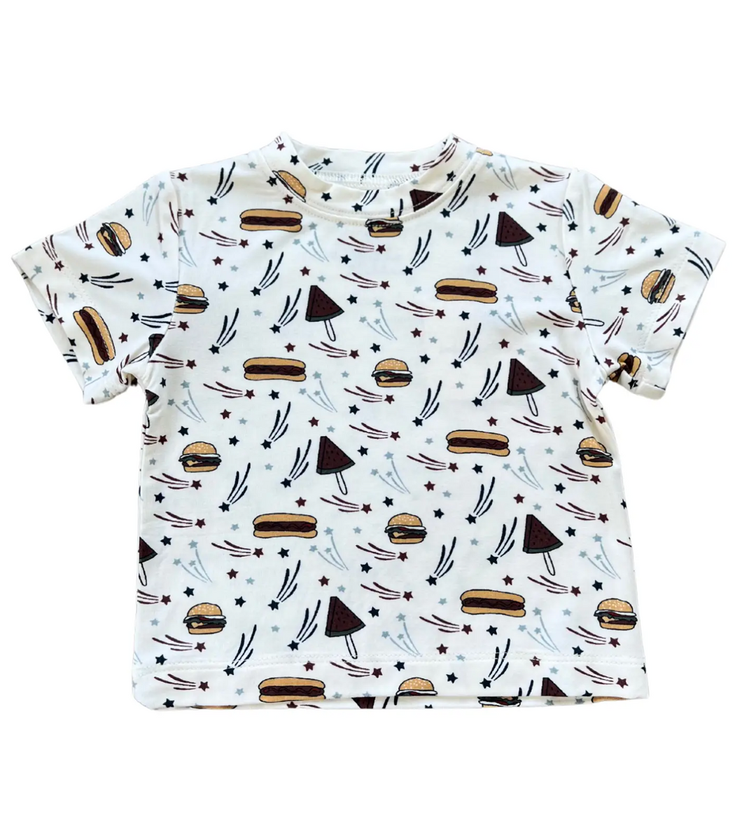 Burgers And Dogs Short Sleeve Tee