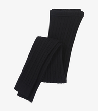 Load image into Gallery viewer, Black Cable Knit Footless Tights
