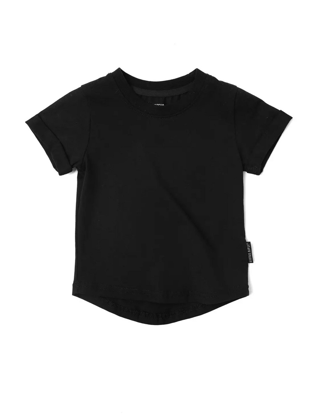 Black Basic Short Sleeve Tee