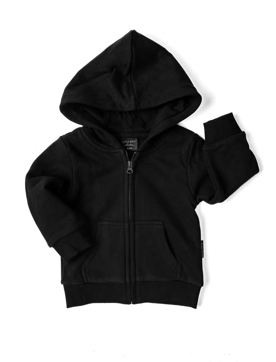 Black Classic Zip Hoodie