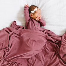 Load image into Gallery viewer, Marjorie Ribbed Swaddle Blanket
