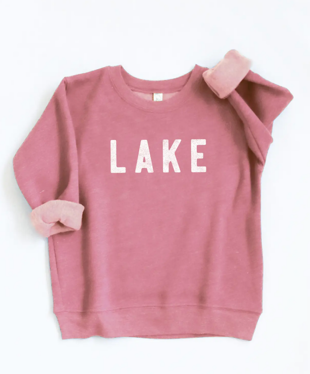 LAKE Crewneck In Rosy Pink