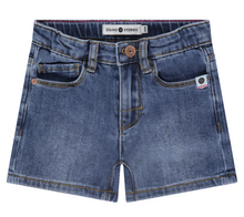 Load image into Gallery viewer, Girls Mid-Wash Denim Shorts
