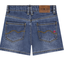 Load image into Gallery viewer, Girls Mid-Wash Denim Shorts
