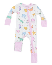 Load image into Gallery viewer, Cutie Sea Creatures 2-Way Zipper Romper
