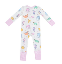 Load image into Gallery viewer, Cutie Sea Creatures 2-Way Zipper Romper
