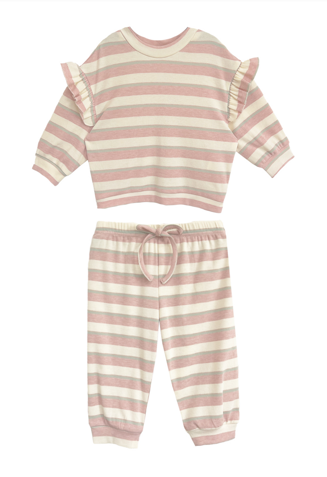 Pink Candy Stripe 2pc Set