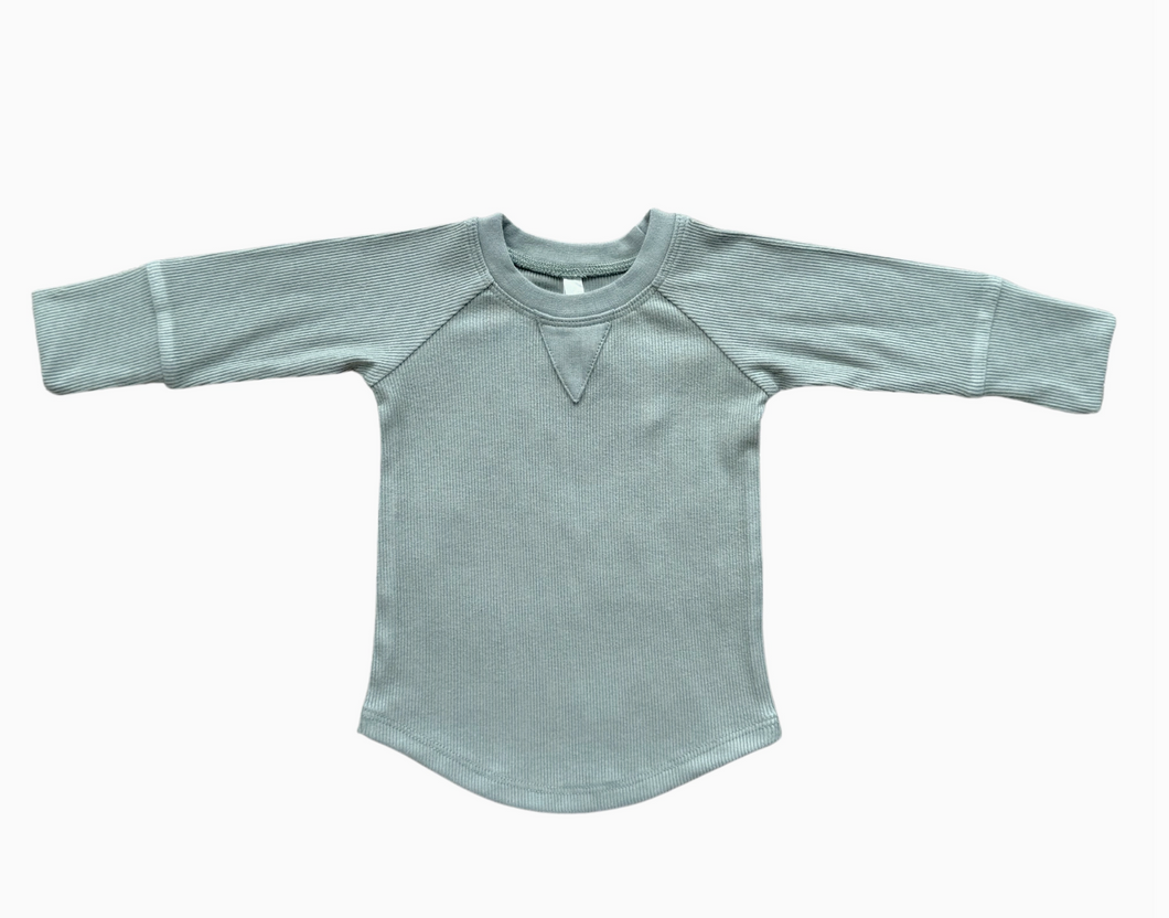 Fern Ribbed Long Sleeve Top