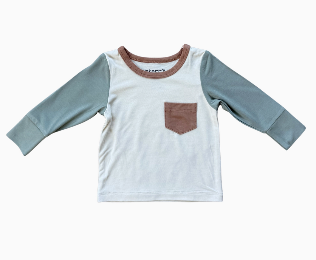 Fern Colorblock Pocket Top