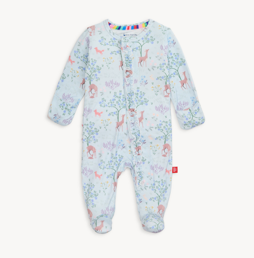 Love You Deerly Ruffle Modal Magnetic Footie