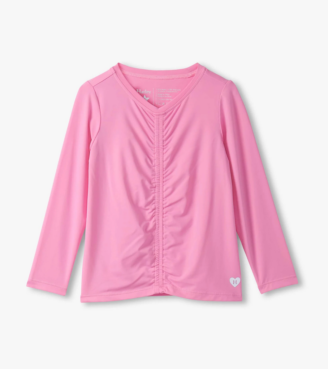 Bubblegum Pink Gathered Top