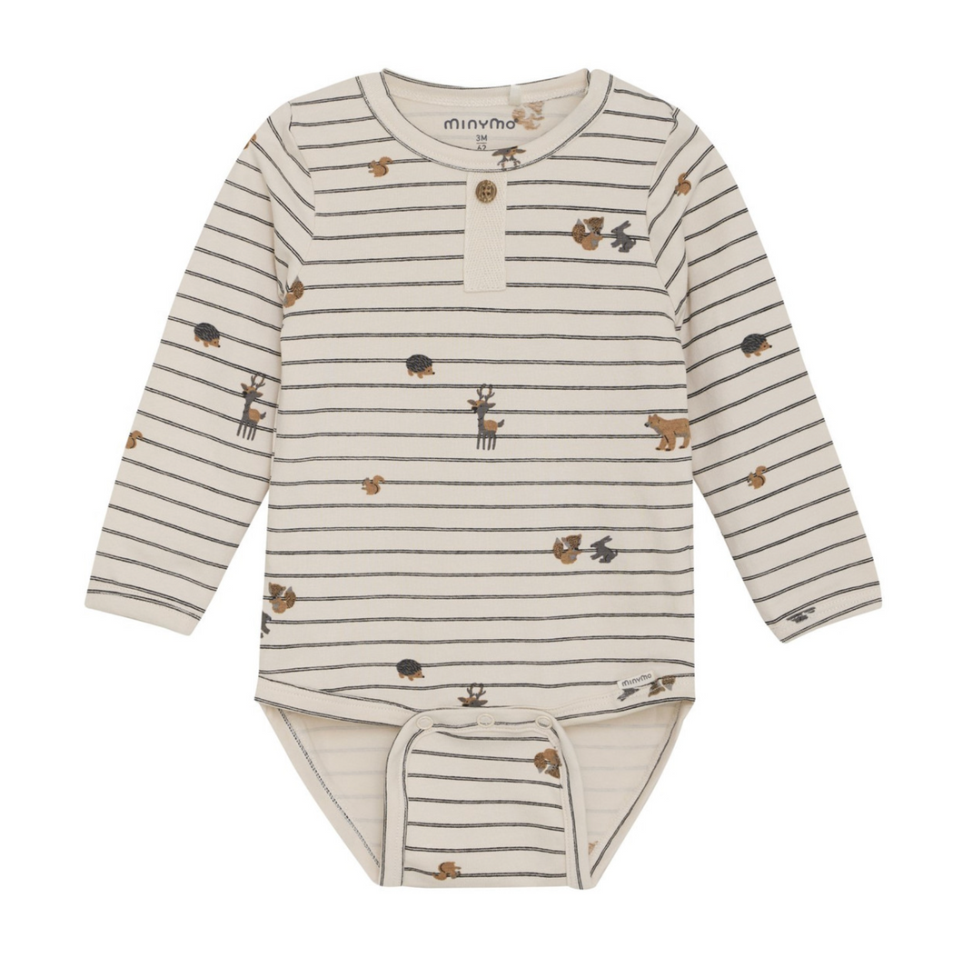 Woods Friends Long Sleeve Onesie