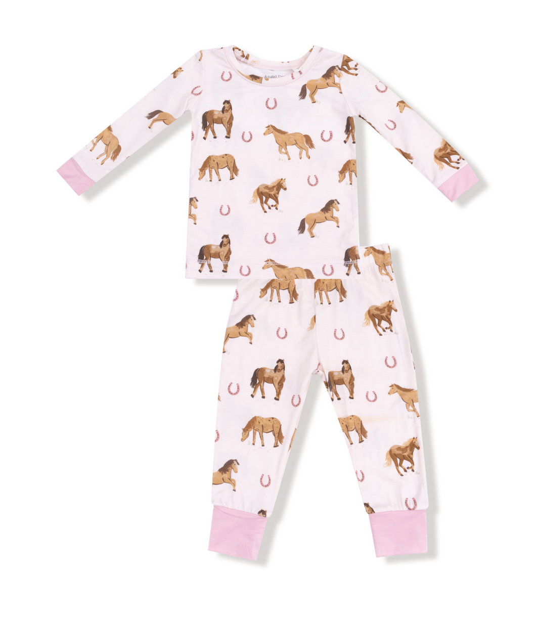 Horses Pink PJ Set