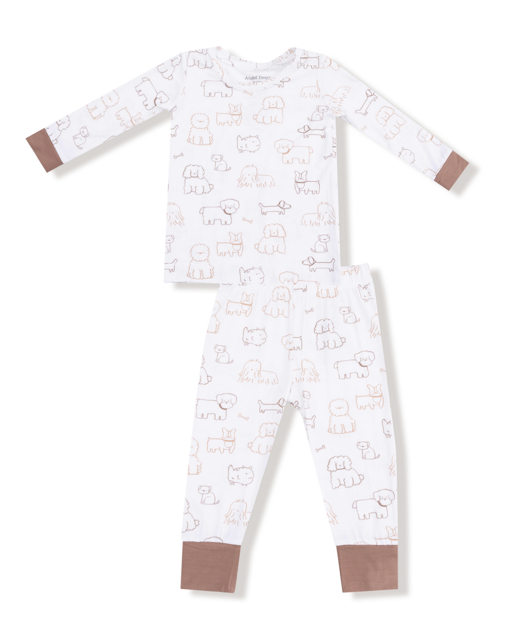 Neutral Puppies PJ Set