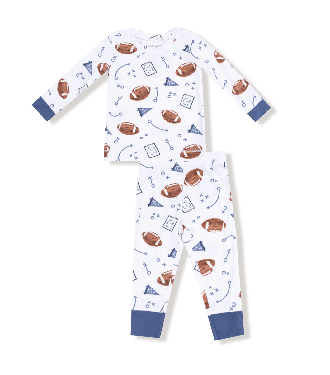 Touchdown Time Navy PJ Set
