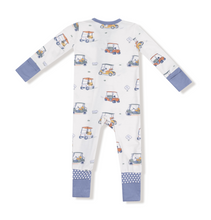 Load image into Gallery viewer, Zooming Golf Carts 2-Way Zipper Romper
