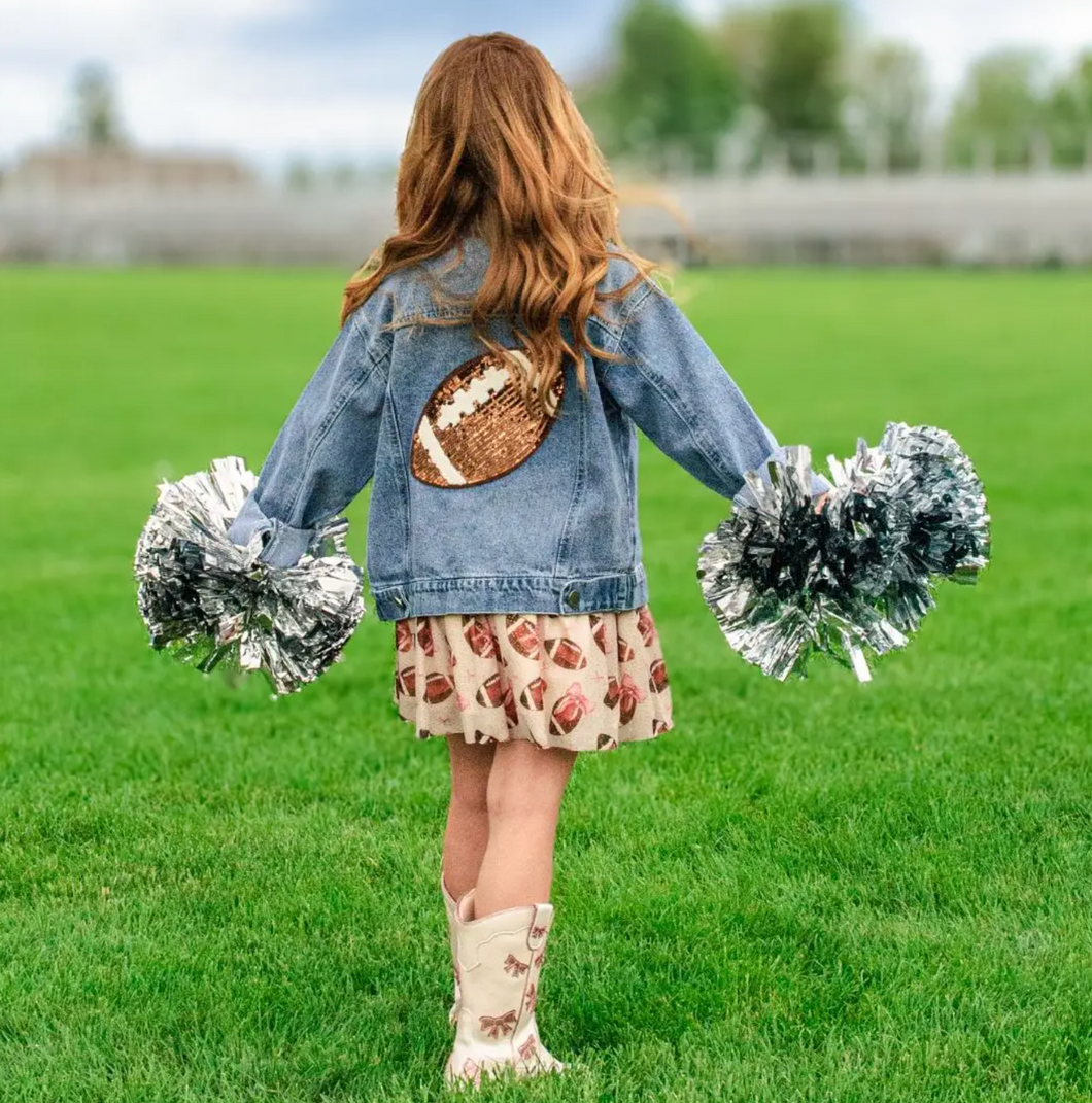 Game Day Sequin Denim Jacket