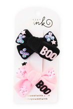 Load image into Gallery viewer, Boo Clip Bows - 2pk
