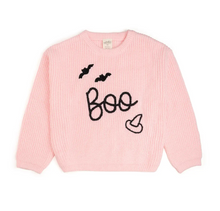 Load image into Gallery viewer, BOO Bat Halloween Knit Sweater
