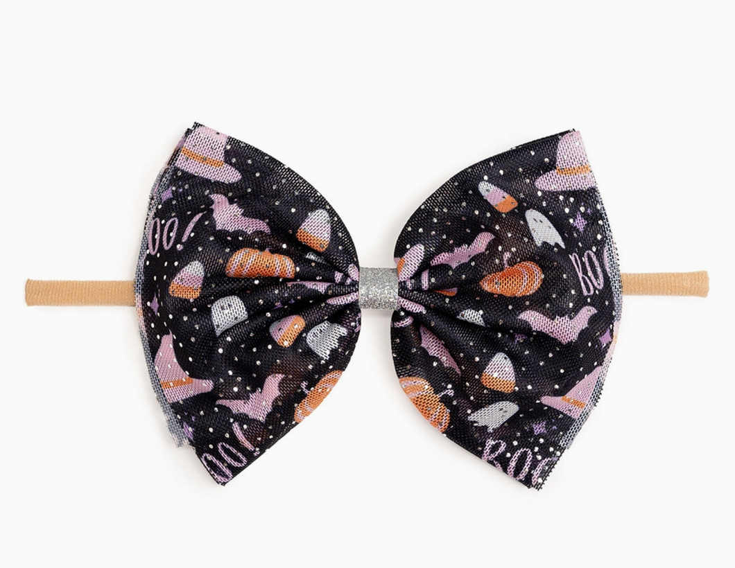 Boo Halloween Tulle Baby Headband