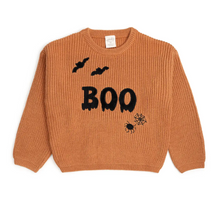 Load image into Gallery viewer, BOO Drip Halloween Knit Sweater

