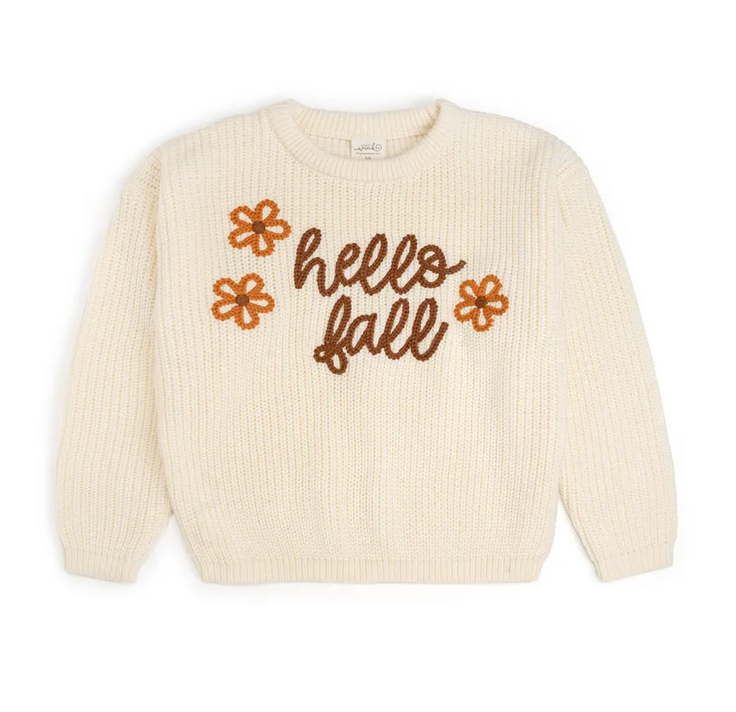 Hello Fall Knit Sweater
