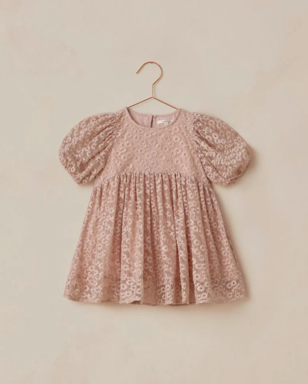 Rose Embroidered Daisy Luna Dress